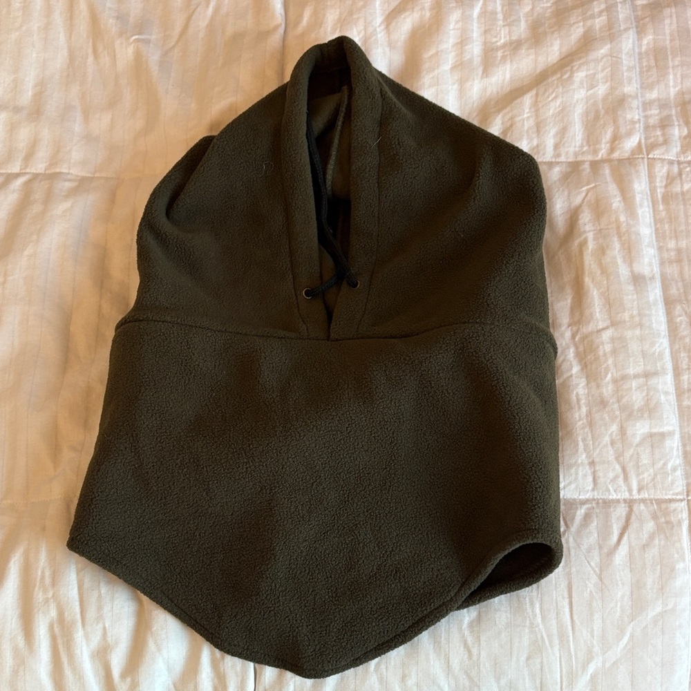 Old Navy Olive Green Fleece Hood Balaclava